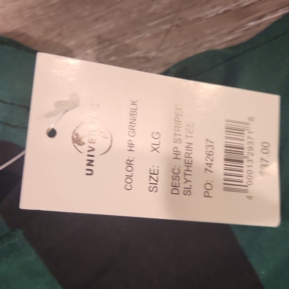 Harry PotterBlack and Green Striped Men's Shirt - Picture 5 of 6